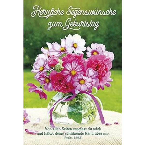 Produktbild des Artikels Faltkarte: Herzliche Segenswünsche zum Geburtstag (Schreibwaren)