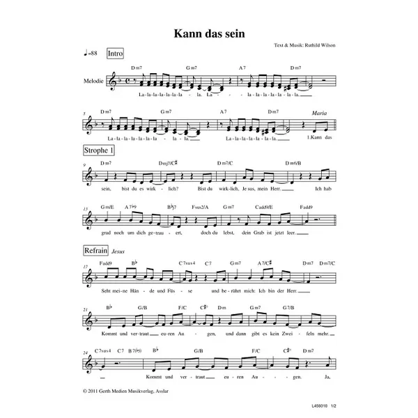 Produktbild des Artikels Kann das sein (Noten - Download)
