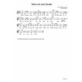 Produktbild des Artikels Wenn ich mich fürchte (Noten - Download)