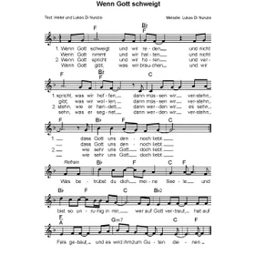 Produktbild des Artikels Wenn Gott schweigt (Noten - Download)