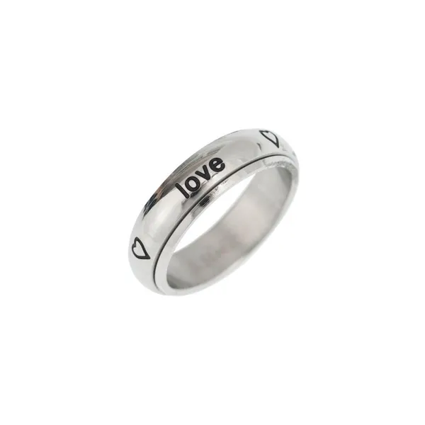 Produktbild des Artikels Spin Ring "True love waits ... hearts" - 19mm ()