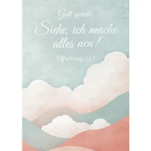 Produktbild des Artikels Jahreslosung 2026 - Poster A4 "Wolken" ()