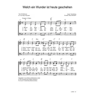 Produktbild des Artikels Welch ein Wunder ist heute geschehen (Noten - Download)