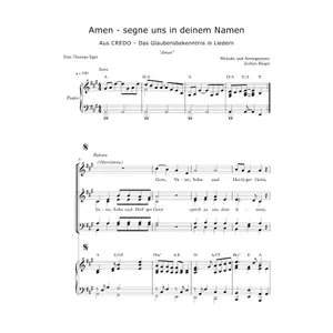 Produktbild des Artikels Amen - segne uns in deinem Namen (Noten - Download)