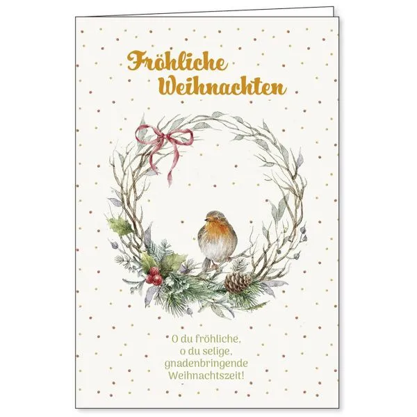 Produktbild des Artikels Faltkarte: Fröhliche Weihnachten (Schreibwaren)