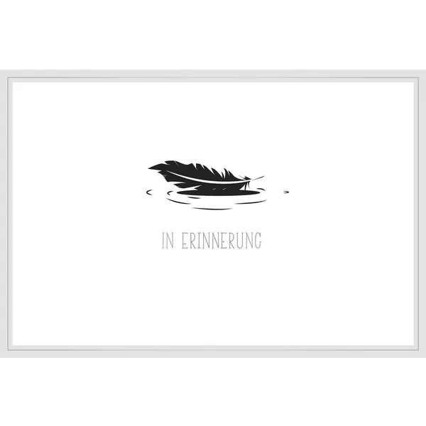 Produktbild des Artikels Faltkarte "In Erinnerung" (Schreibwaren)