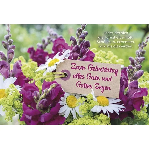 Produktbild des Artikels Faltkarte: Zum Geburtstag alles Gute (Schreibwaren)