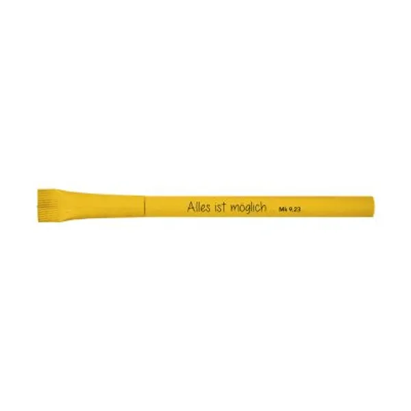 Produktbild des Artikels Kugelschreiber aus Papier - gelb (Schreibwaren)