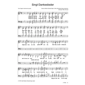 Produktbild des Artikels Singt Dankeslieder (Noten - Download)