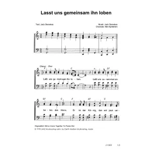 Produktbild des Artikels Lasst uns gemeinsam ihn loben (Noten - Download)