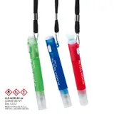 Stimmungsbild zu Lanyard mit Handsprühflasche "Sei behütet..." - grün