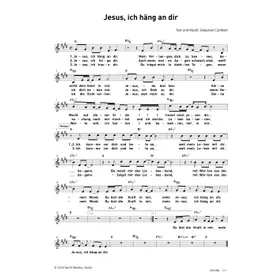 Produktbild des Artikels Jesus, ich häng an dir (Noten - Download)