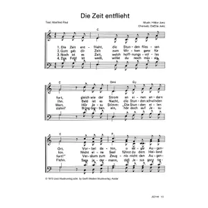 Produktbild des Artikels Die Zeit entflieht (Noten - Download)