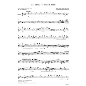 Produktbild des Artikels Bleibend ist deine Treu (Violine 1) (Noten - Download)