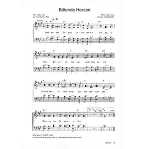 Produktbild des Artikels Bittende Herzen (Noten - Download)