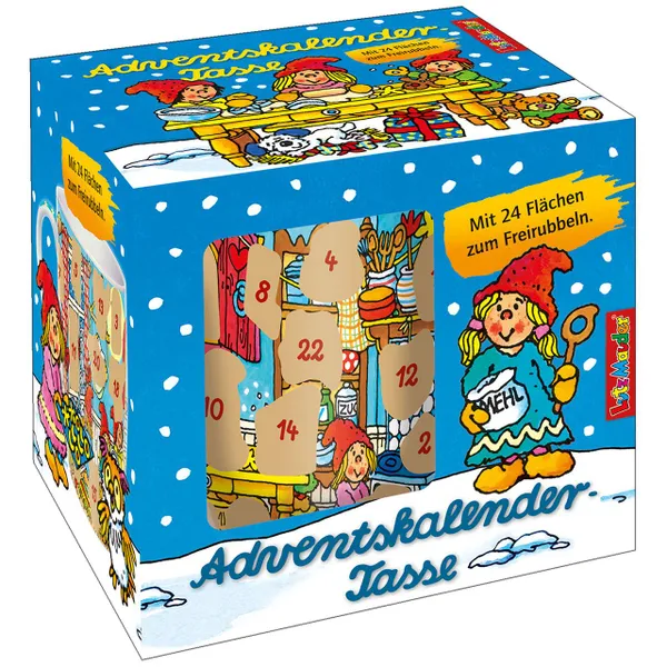 Produktbild des Artikels Adventskalender-Tasse "Wichtelstube" ()
