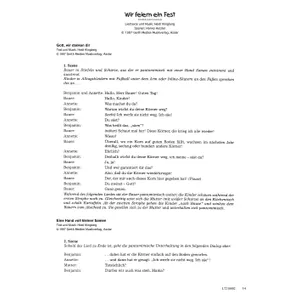 Produktbild des Artikels Wir feiern ein Fest (Szenentexte) (Noten - Download)