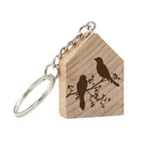 Stimmungsbild zu Schlüsselanhänger "Vögel auf Zweig"