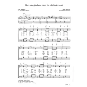 Produktbild des Artikels Herr, wir glauben, dass du wiederkommst (Noten - Download)