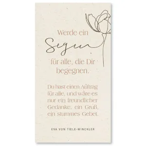 Produktbild des Artikels Metallschild: Werde ein Segen ()