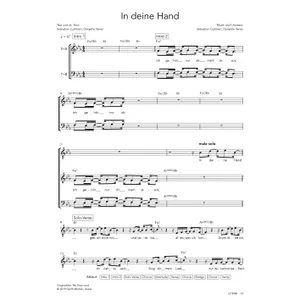Produktbild des Artikels In deine Hand (Noten - Download)