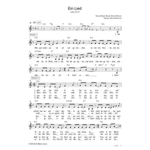 Produktbild des Artikels Ein Lied (Noten - Download)