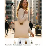 Stimmungsbild zu Tragetasche "Glaube, Liebe, Hoffnung" - beige