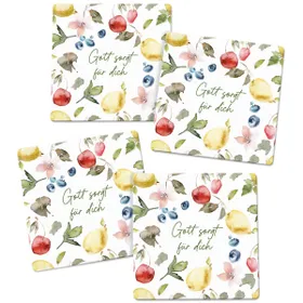Produktbild des Artikels Untersetzer-Set "Gott sorgt für dich" ()