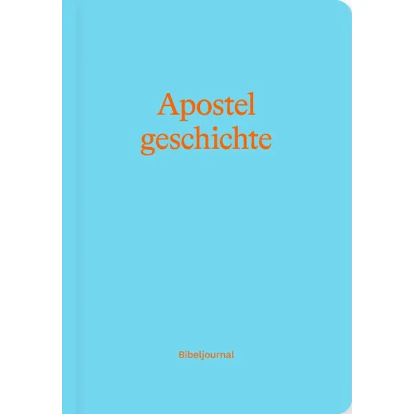 Produktbild des Artikels Apostelgeschichte - Bibeljournal (Buch - Paperback)
