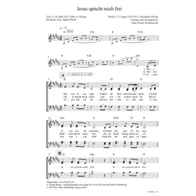 Produktbild des Artikels Jesus spricht mich frei (Noten - Download)