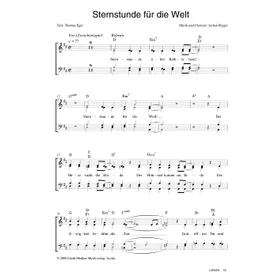 Produktbild des Artikels Sternstunde für die Welt (Noten - Download)