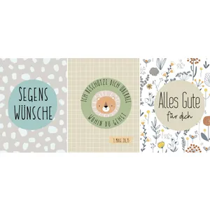 Produktbild des Artikels Faltkarten-Set "Wünsche" (Schreibwaren)