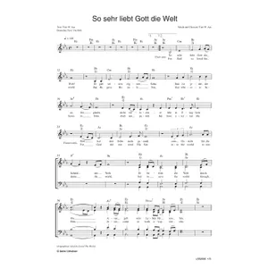 Produktbild des Artikels So sehr liebt Gott die Welt (Noten - Download)