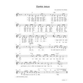Produktbild des Artikels Danke, Jesus (Noten - Download)