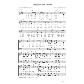 Produktbild des Artikels Du gibst uns Freude (Noten - Download)