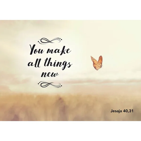 Produktbild des Artikels Postkarten: You make all things new, 4 Stück (Schreibwaren)