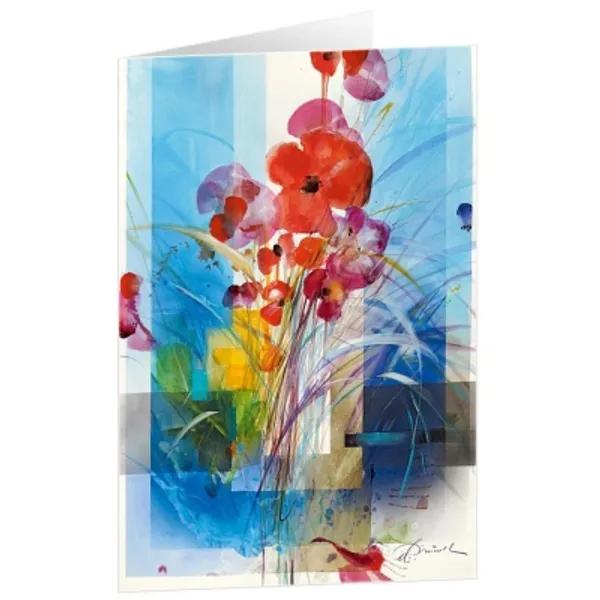 Produktbild des Artikels Kunstkarten "Mohn" 5 Stk. (Schreibwaren)