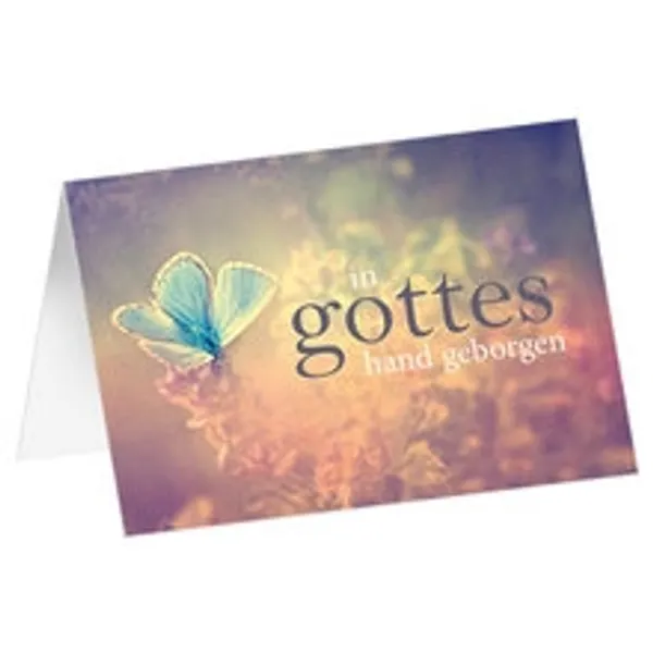 Produktbild des Artikels CD-Card: In Gottes Hand geborgen (Schreibwaren)