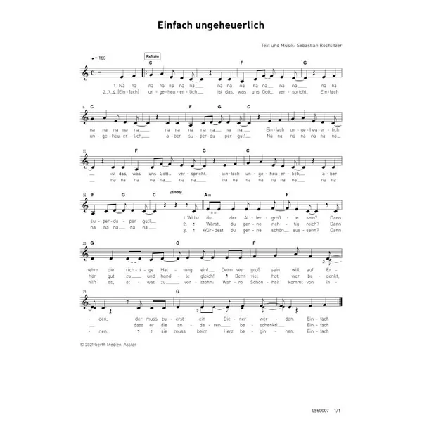 Produktbild des Artikels Einfach ungeheuerlich (Noten - Download)