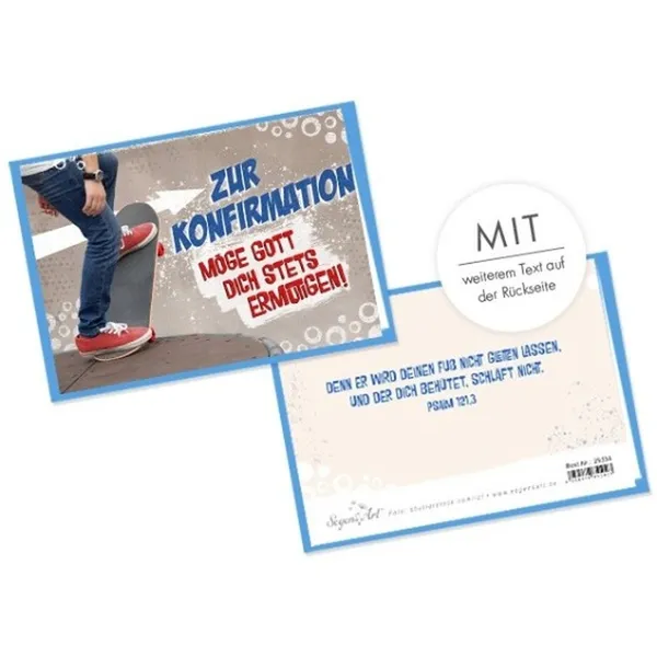Produktbild des Artikels Faltkarte - Zur Konfirmation - Ermutigen (Schreibwaren)