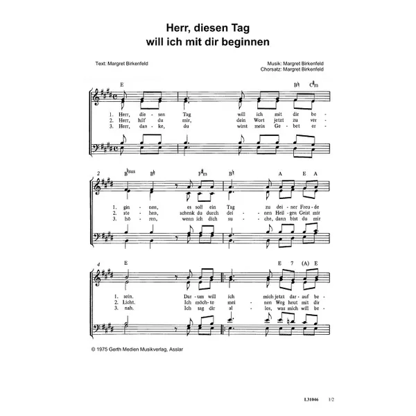 Produktbild des Artikels Herr, diesen Tag will ich mit dir beginnen (Noten - Download)