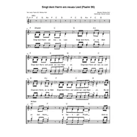 Produktbild des Artikels Singt dem Herrn ein neues Lied (Noten - Download)