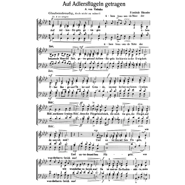 Produktbild des Artikels Auf Adlers Flügeln getragen (Noten - Download)