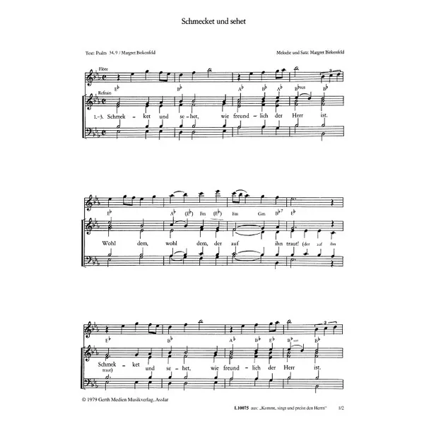 Produktbild des Artikels Schmecket und sehet (Noten - Download)