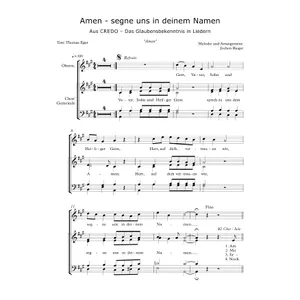 Produktbild des Artikels Amen - segne uns in deinem Namen (Noten - Download)