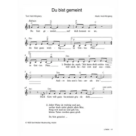 Produktbild des Artikels Du bist gemeint (Noten - Download)
