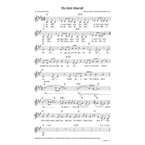 Produktbild des Artikels Du bist überall (Noten - Download)