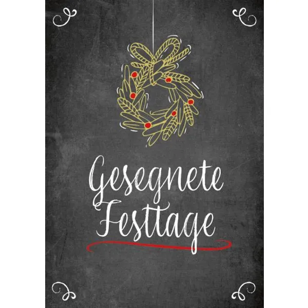 Produktbild des Artikels Postkarte - Gesegnete Festtage (Schreibwaren)