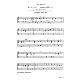 Produktbild des Artikels Halleluja! Lobet den Herrn (Orgel/Klavier) (Noten - Download)