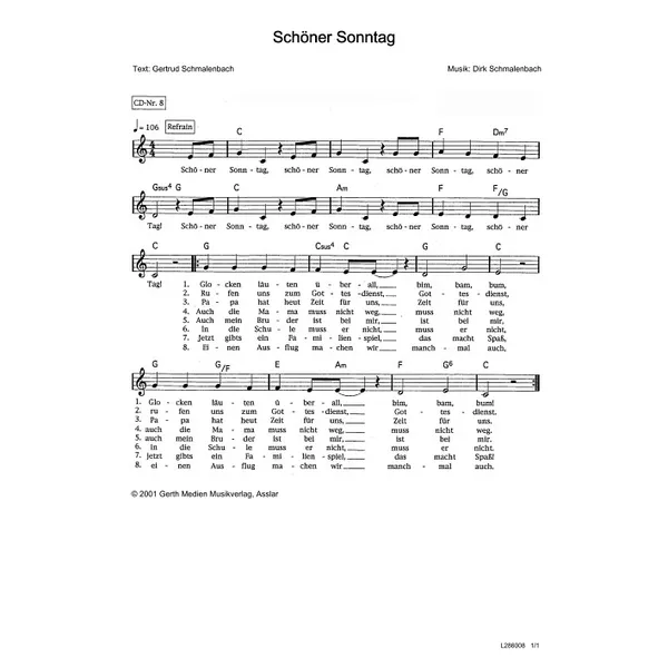 Produktbild des Artikels Schöner Sonntag (Noten - Download)